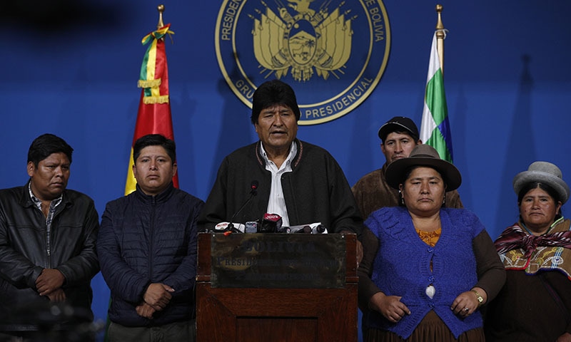 Bolivia’s Morales resigns after losing backing of security forces