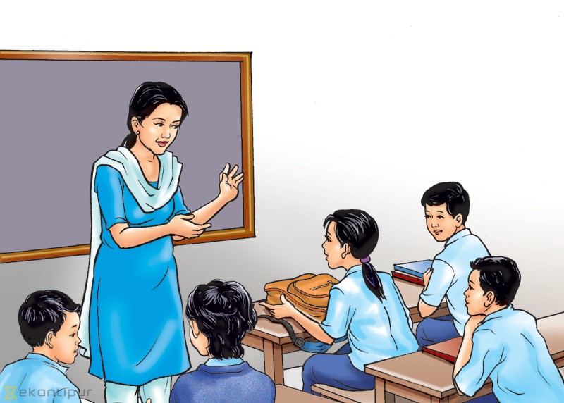 डेढ घण्टाको यात्रापछि विद्यालय पुग्छन् विद्यार्थी