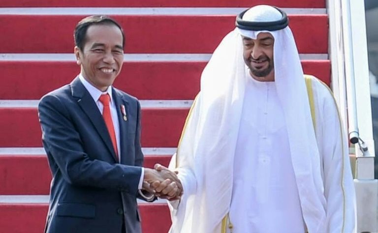 Abu Dhabi crown prince meets visiting Indonesian president