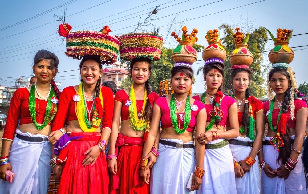 थारू बस्तीमा माघीको चटारो