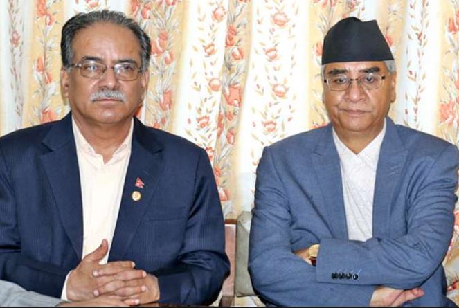 अध्यक्ष दाहाल र सभापति देउवाबीच छलफल
