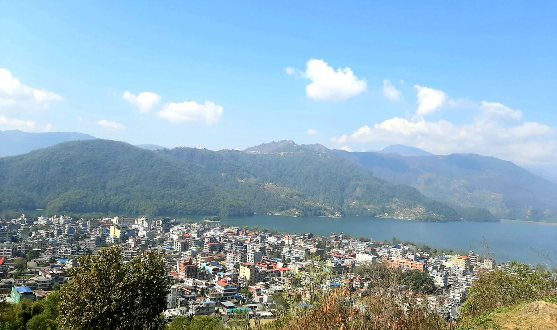 फेवाताल र पोखरा शहर