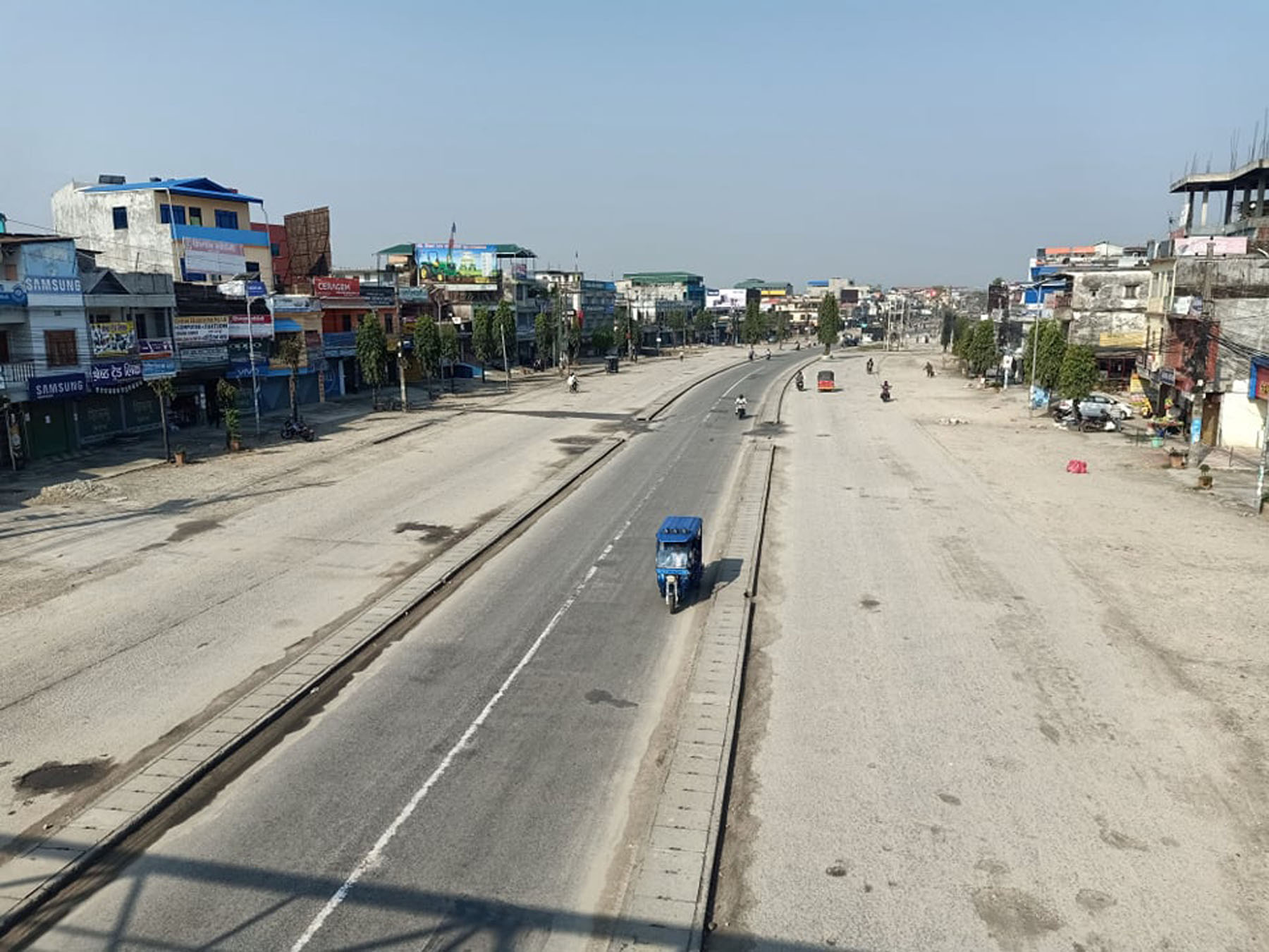 लकडाउनको प्रभाव दमक चौक