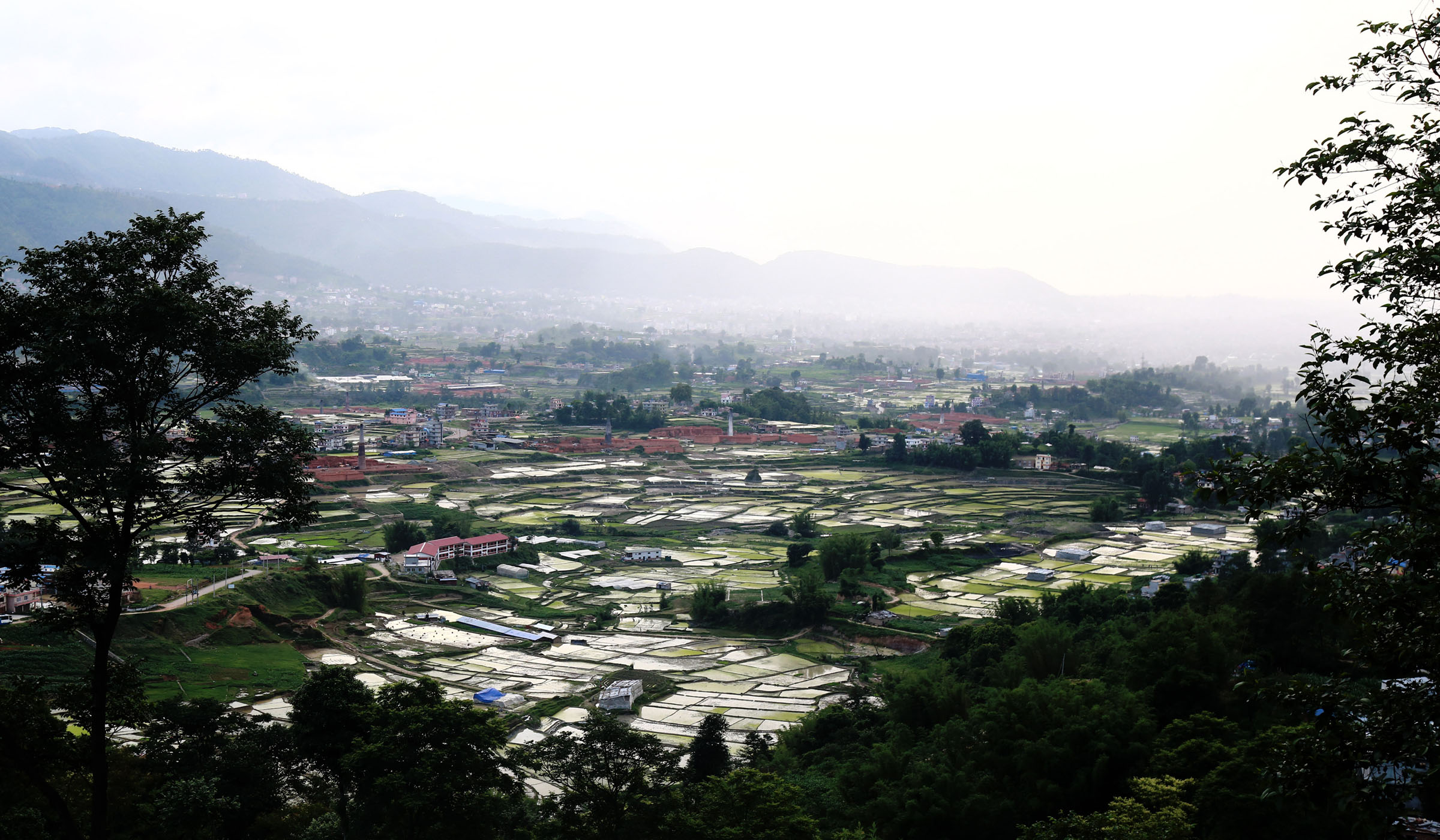 काठमाडौं उपत्यकाको दृश्य