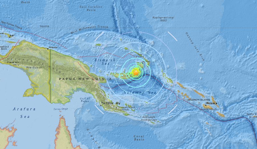 6.9-magnitude quake hits Papua New Guinea