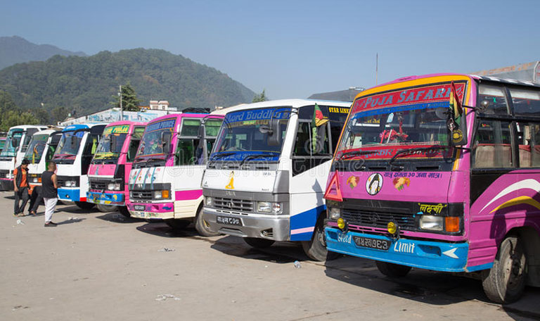 काभ्रेमा सार्वजनिक यातायात बन्द