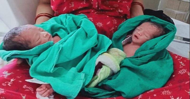 सङ्क्रमित महिलाले जन्माइन् जुम्ल्याहा