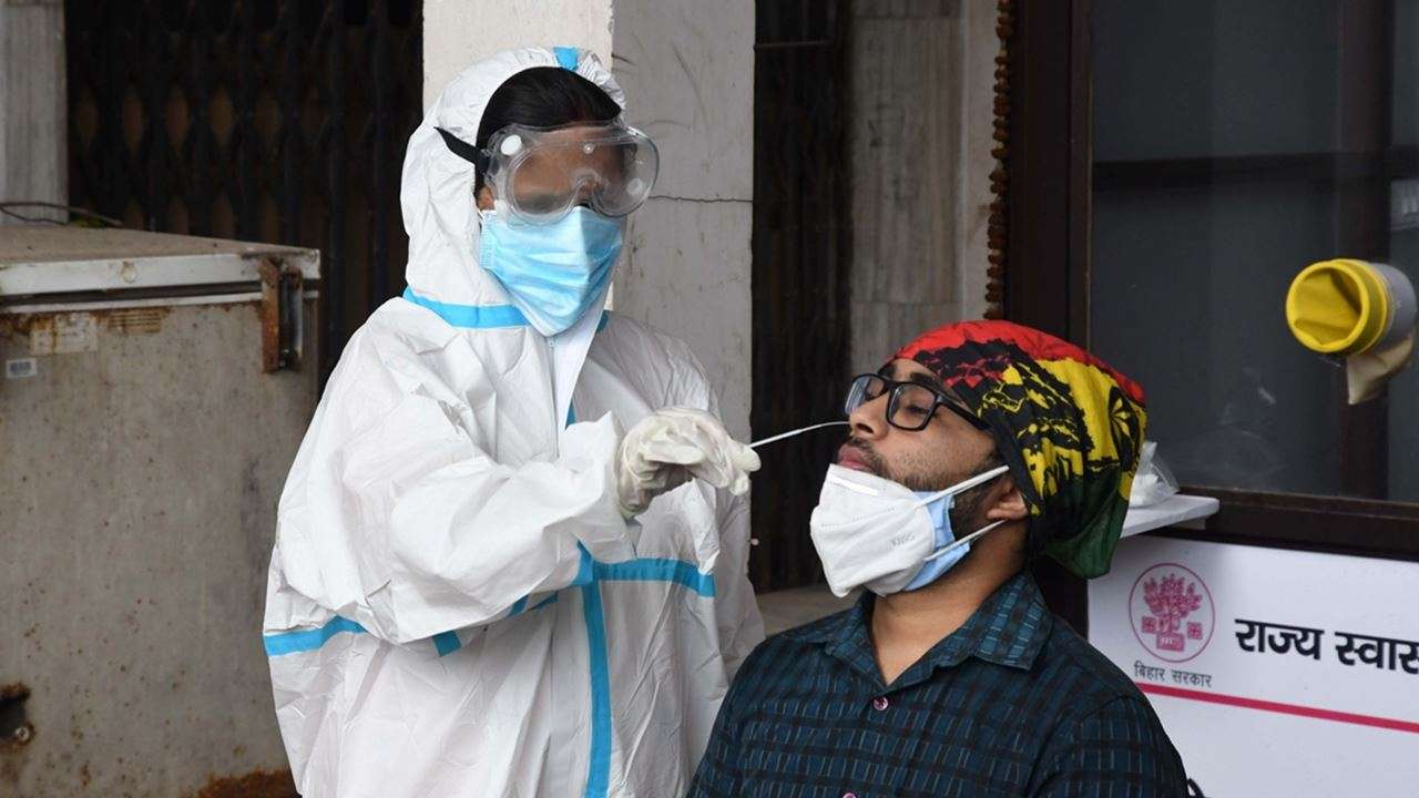 With highest single-day spike of 64,399 cases, India’s COVID-19 tally reaches 21,53,011