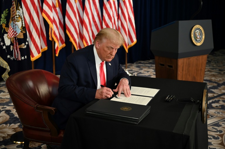 Trump signs orders extending economic relief for Americans
