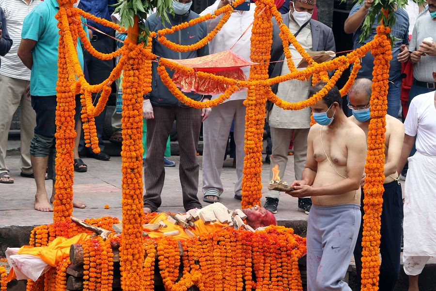 राष्ट्रकवि घिमिरेको अन्त्येष्टि