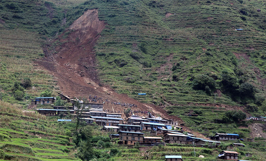 लिदी पहिरोमा मृत्यु हुनेको संख्या २४ पुग्यो