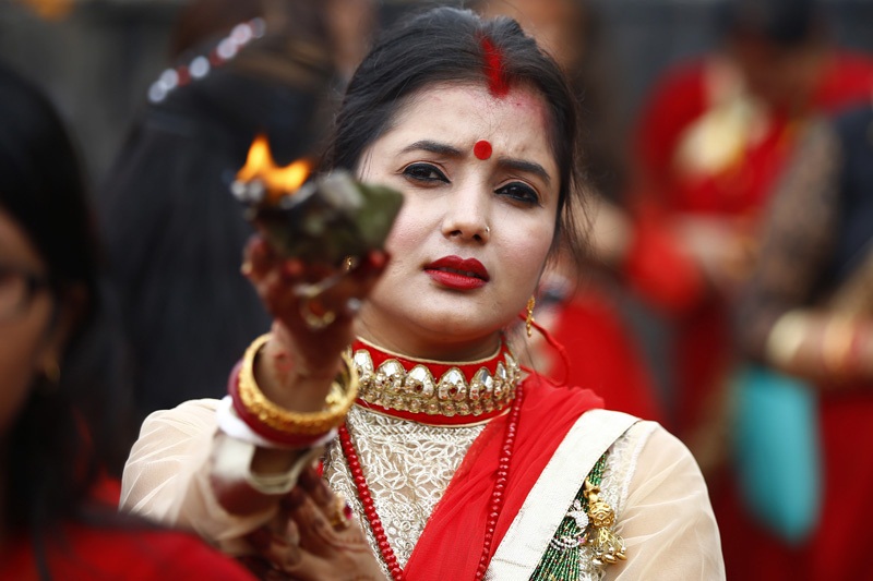 हरितालिका (तीज) व्रत पारायण गरी समापन