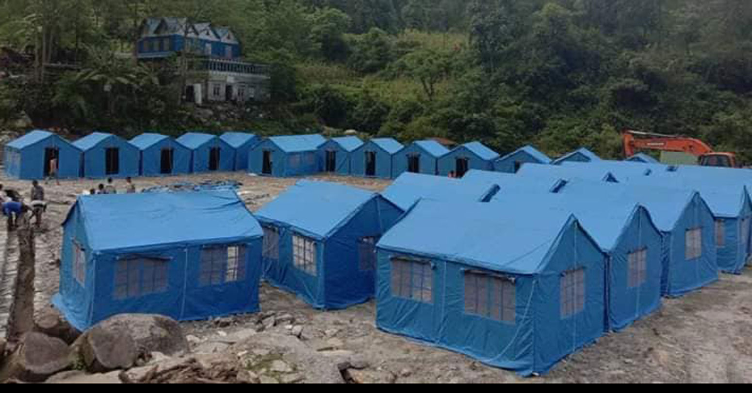 जोखिमयुक्त बस्तीको अस्थायी स्थानान्तरणः स्थायी व्यवस्थापनका लागि भौगर्भिक अध्ययन गरिँदै
