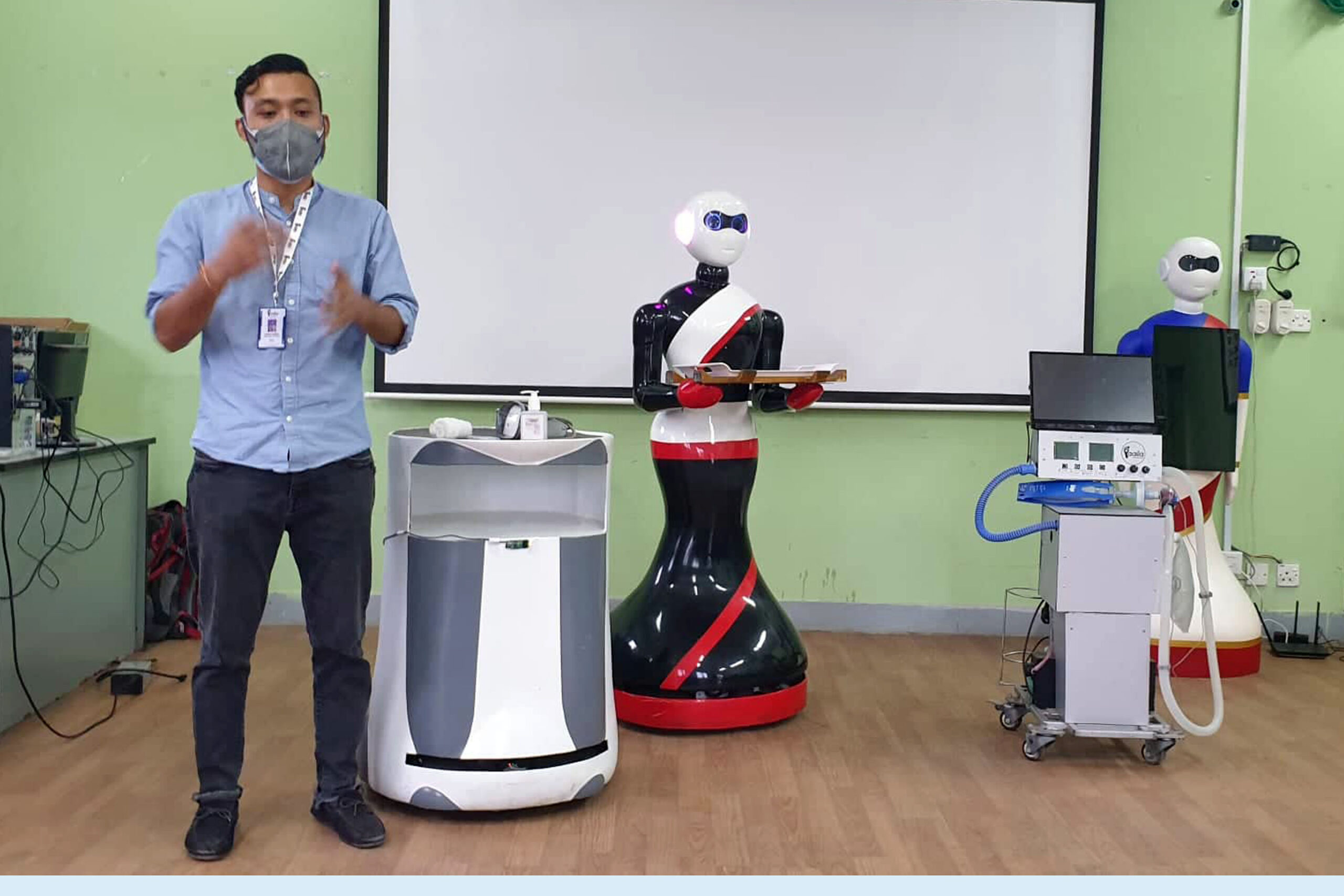 कोरोनाको उपचारमा नर्सिङ रोबर्ट परिचालन गर्न परीक्षण