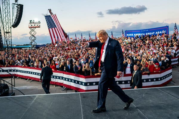 I feel so powerful: Trump back on campaign trail without a mask