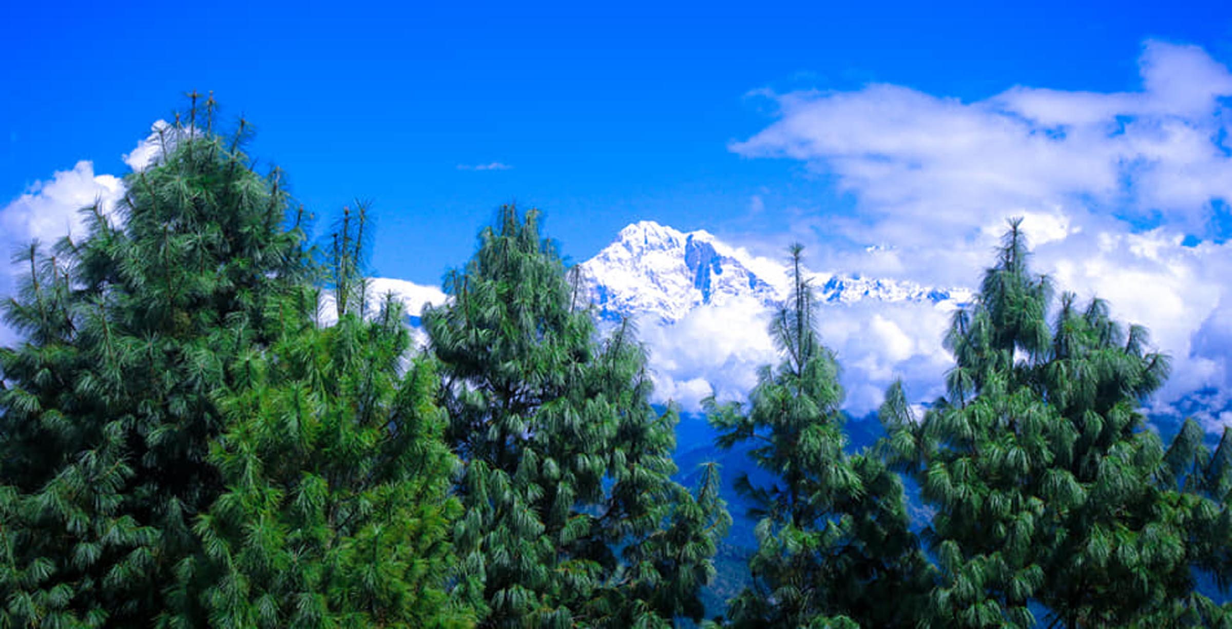 केवहिलबाट देखिएको धौलागिरि हिमाल