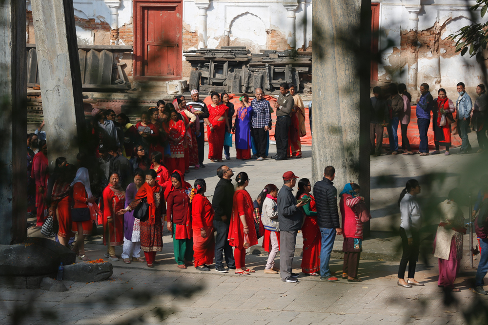 बडादशैँको नवरात्रि शुरु, भक्तपुरको ब्रह्मायणी भक्तजनको घुइँचो