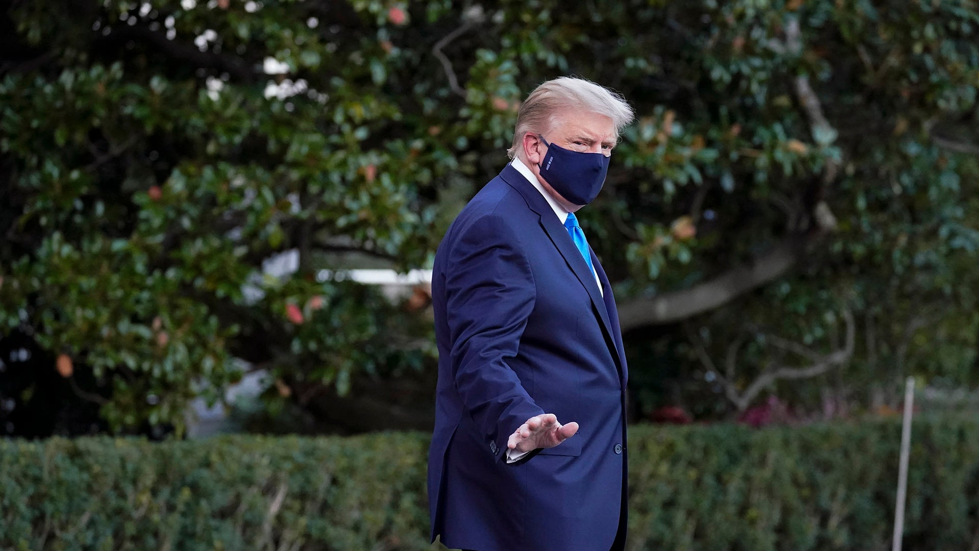Trump, stricken by COVID-19, flown to military hospital
