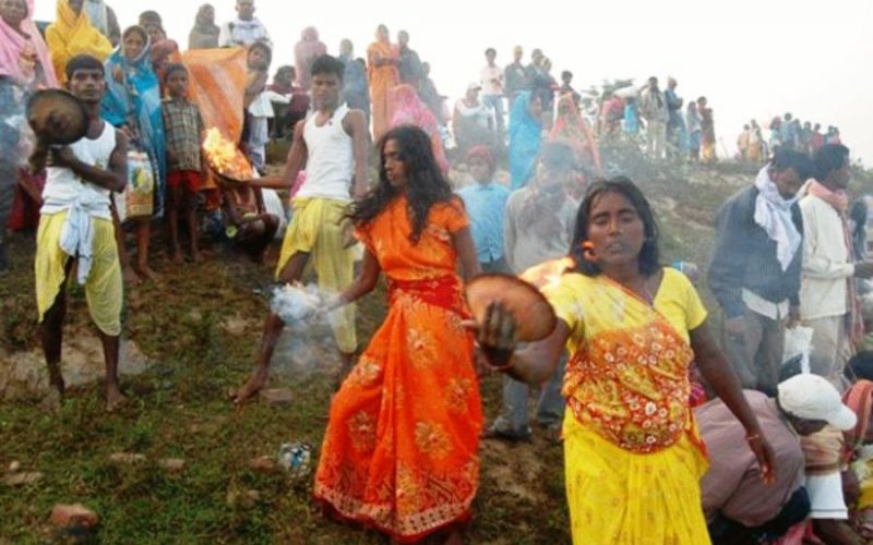 महोत्तरीको प्रसिद्ध सोनामाई मन्दिरमा भूत मेला शुरु