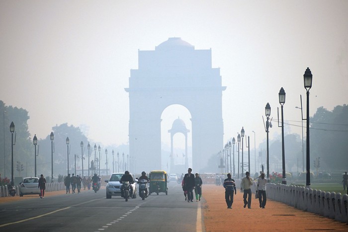 नयाँदिल्लीको वायु झन झन प्रदुषित
