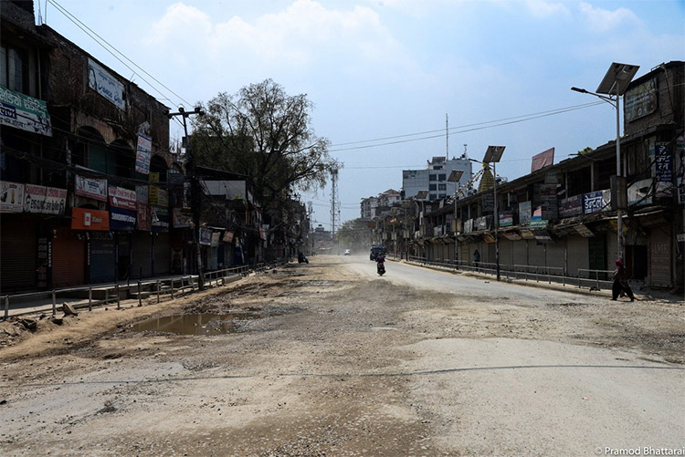 सामग्री अभावले रोकियो गौशाला–चाबहिल सडक निर्माण