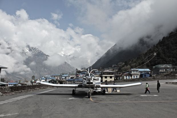 काँगेलडाँडा विमानस्थलमा रेखाङ्कन थालनी