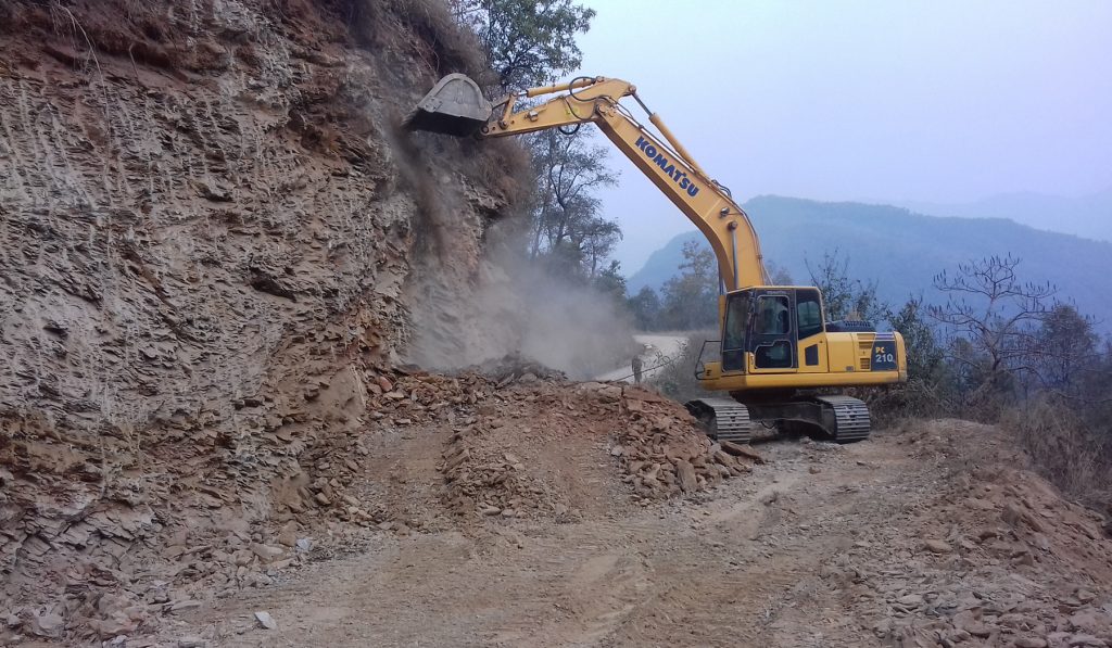 छहरेदेखि गङ्गटेसम्मको सडक निर्माण अन्तिम चरणमा