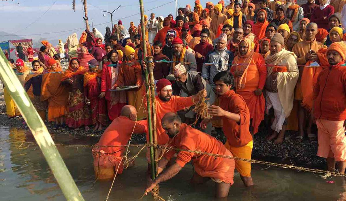 वेणीमा लिङ्गो गाडेर माघेसङ्क्रान्ति मेलाको शुभारम्भ