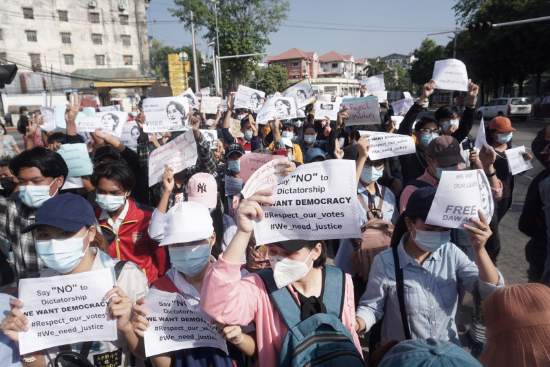 Myanmar frees more than 600 detained in coup protests: prison official