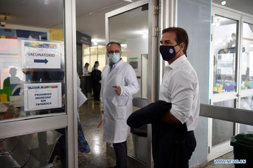 Uruguayan president gets first jab of Sinovac vaccine