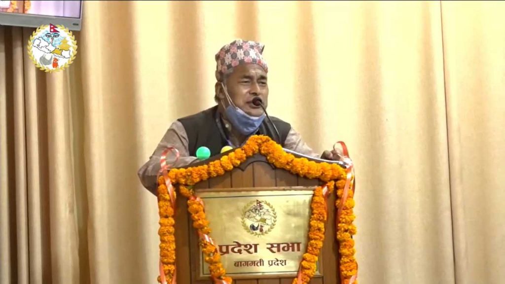 वाग्मती प्रदेश सभा सदस्य नरोत्तम वैद्यद्वारा आत्मालोचनासहित अभिव्यक्ति फिर्ता