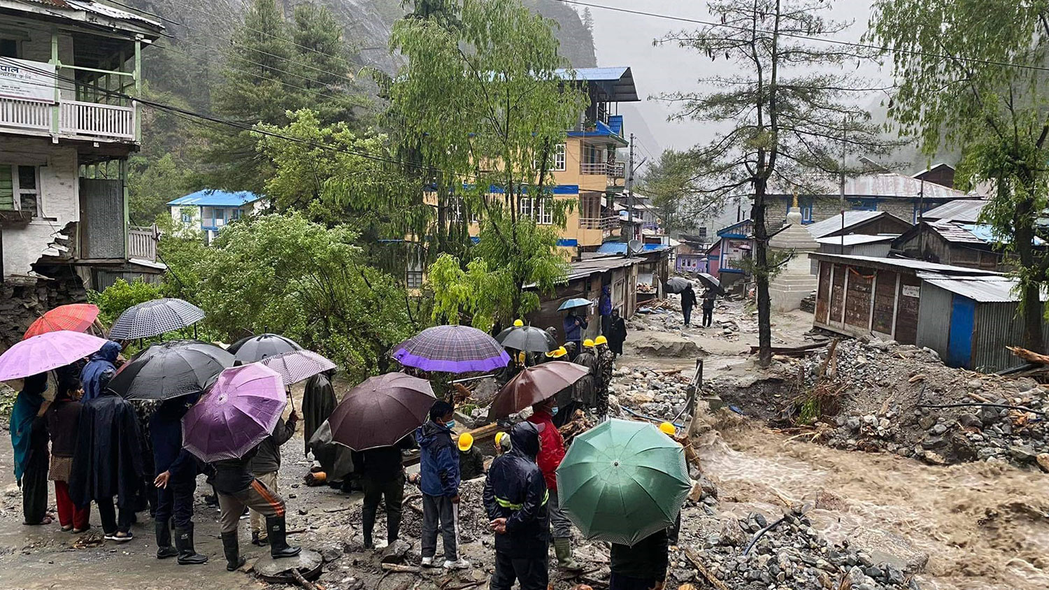 बाढीले चामेका चार घरपरिवार पूर्णरूपमा विस्थापित
