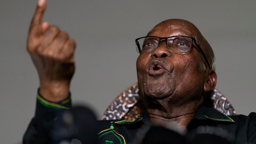 South Africa’s ex-leader turns himself in for prison term