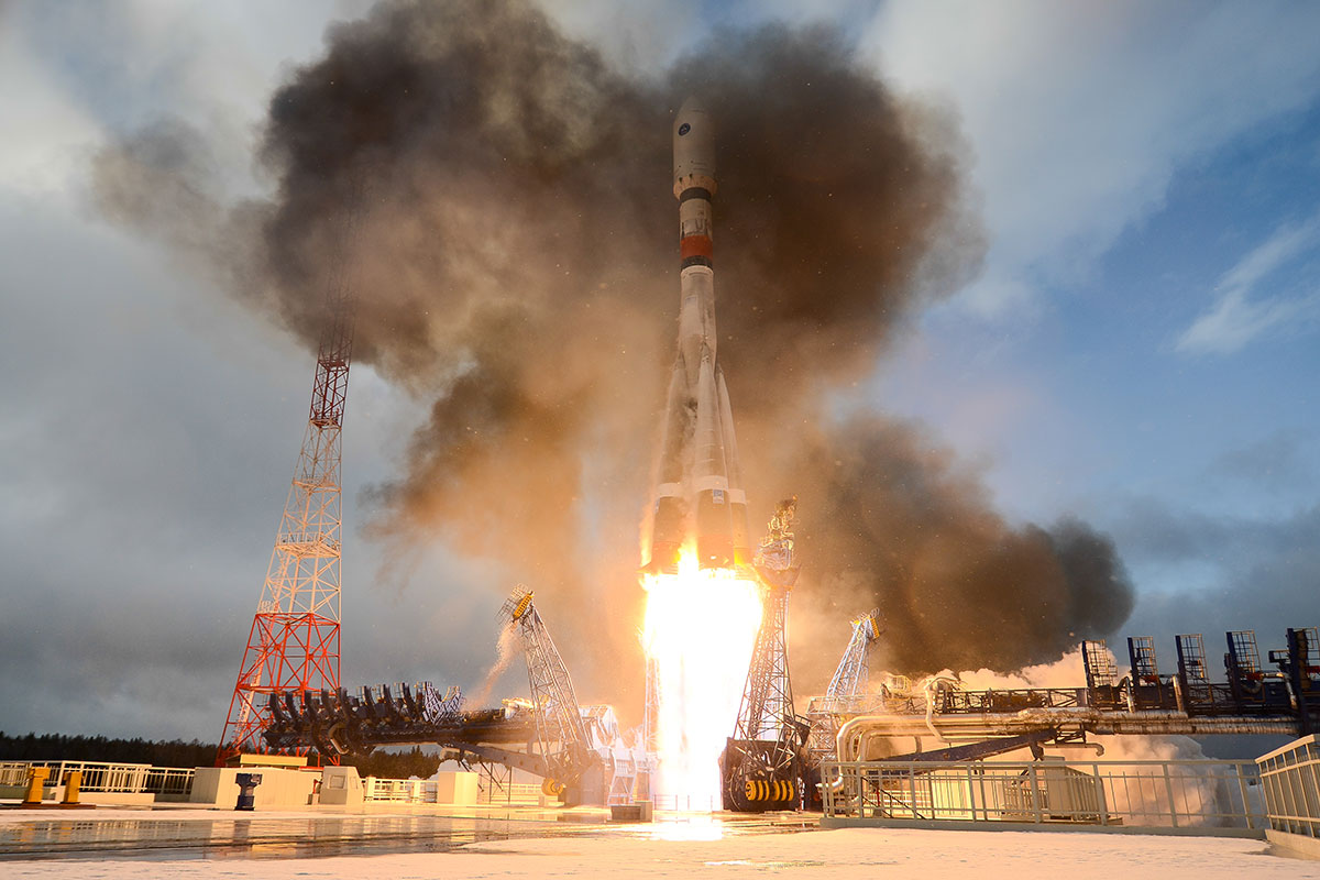 Russian rocket launches 34 new UK satellites