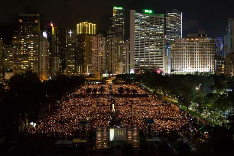 Hong Kong’s Tiananmen vigil organiser defies police probe