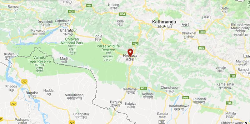 हेटौँडामा इन्जिनियरहरुको  विरोध प्रदर्शन