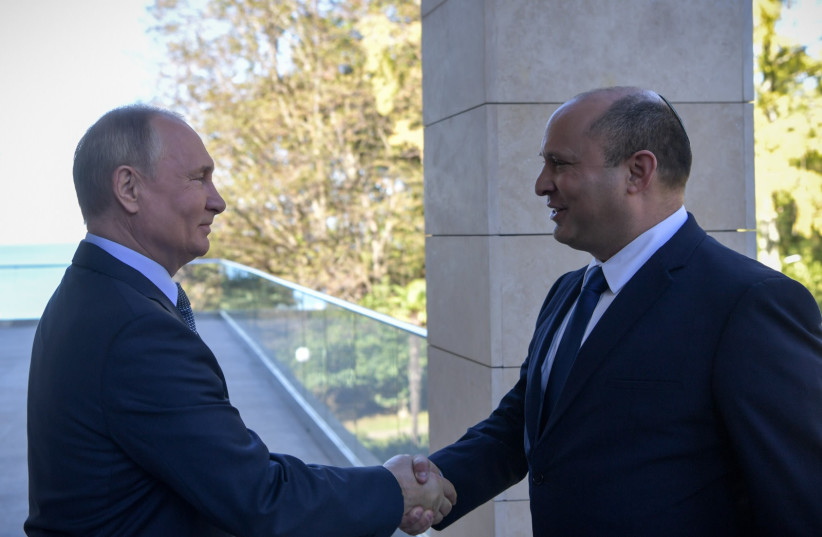 Israeli PM in Russia for first talks with Putin