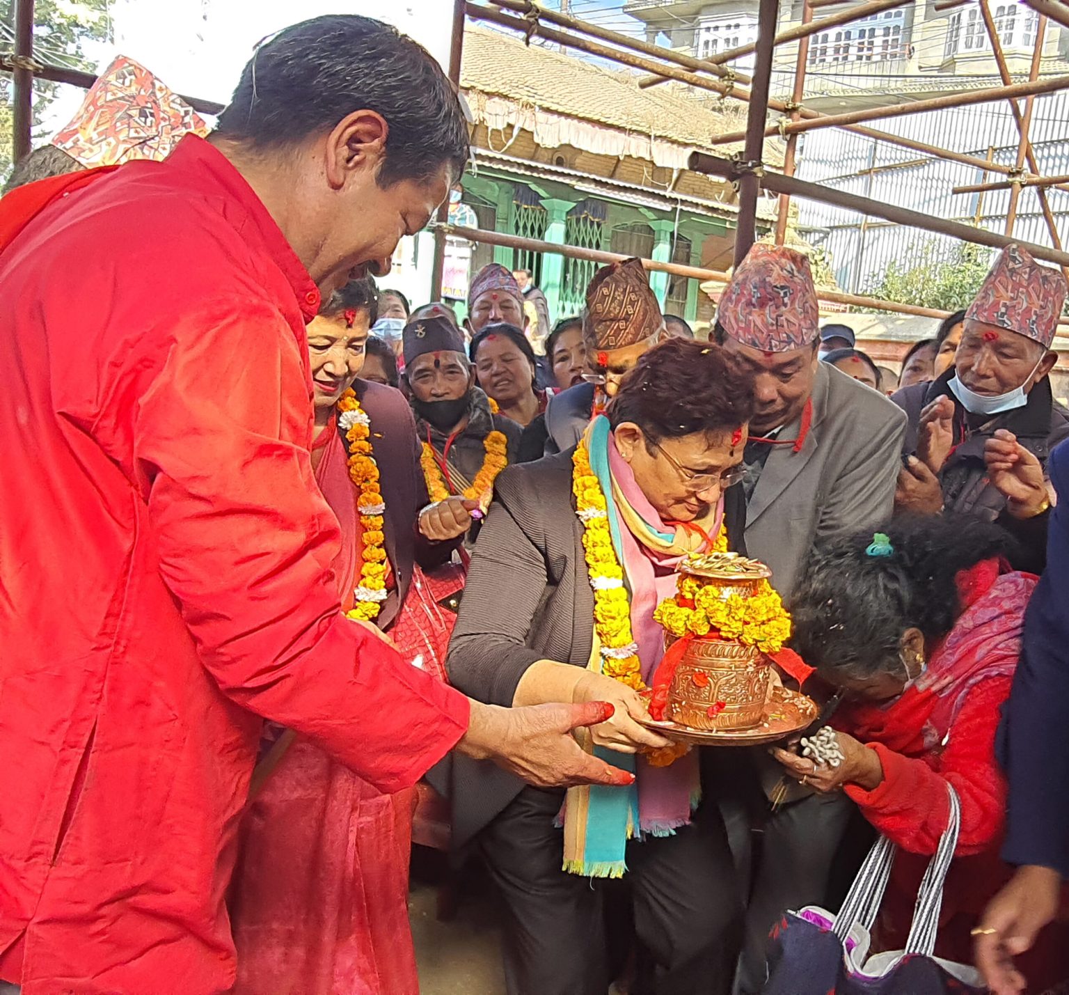 ऊर्जामन्त्रीद्वारा बालकुमारी मन्दिर पुनःनिर्माण कार्यको शिलान्यास