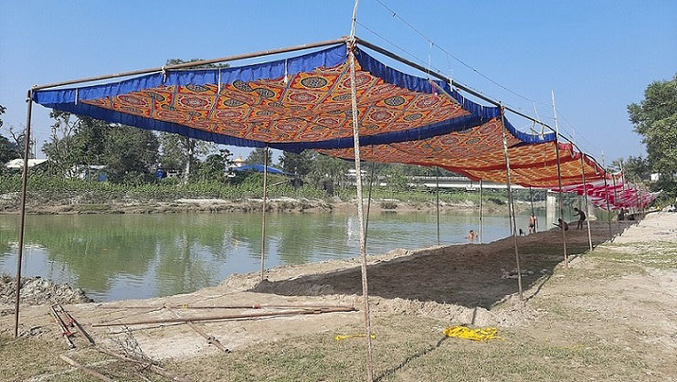 छठ पर्व : नदीका किनारमा विशेष साजसज्जा