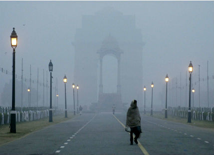 Delhi temp drops to 10 degrees celsius