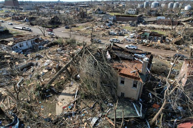 Biden declares state of emergency in Kentucky after hit by tornadoes