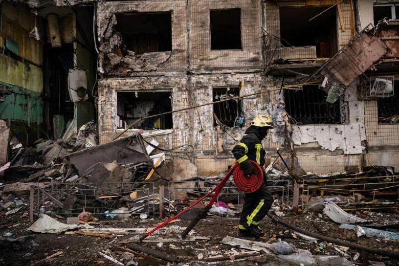 Loud explosions heard in centre of Ukraine capital Kyiv