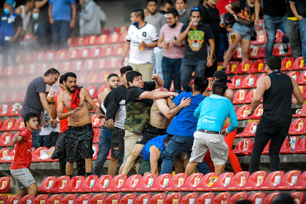 22 wounded in violence at Mexican football match