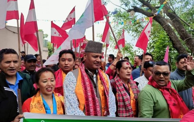 गोकर्णेश्वर नगरपालिका वडा नम्बर ५ मा नेपाली काँग्रेसद्वारा क्लिन स्विप,नारायण सुवेदीको प्यानलै विजयी