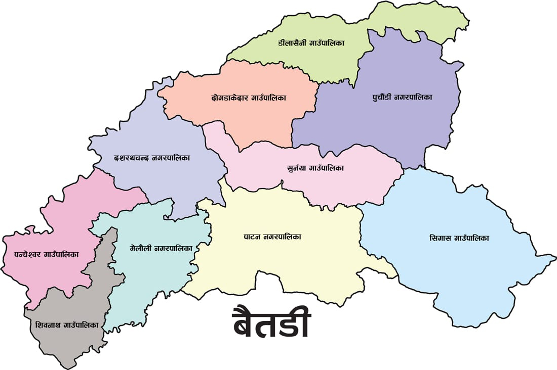 बैतडीका आठ स्थानीय तह पहिराको उच्च  जोखिममा