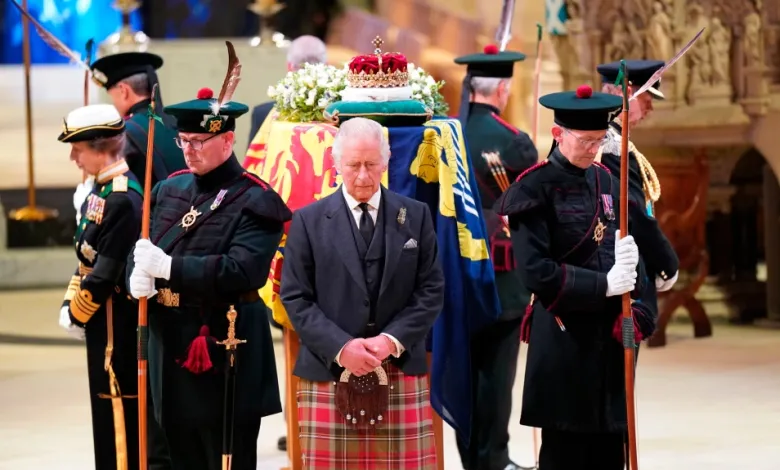 King Charles in Belfast, queen’s coffin to return to London