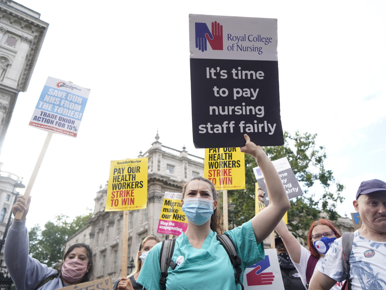 Nurses join other striking UK staff in two December walkouts