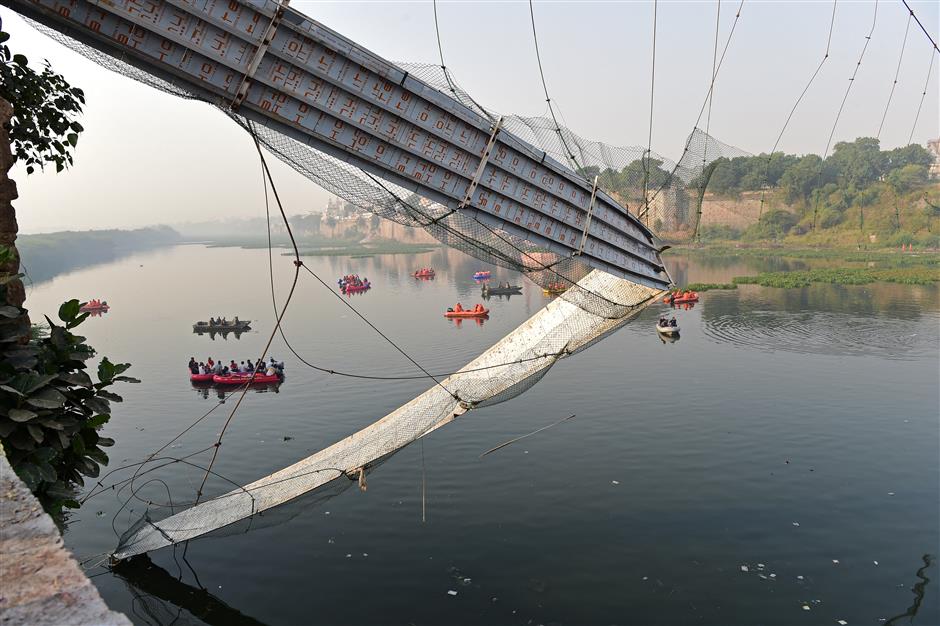 Searches called off in India’s Gujarat days after bridge collapse kills 135