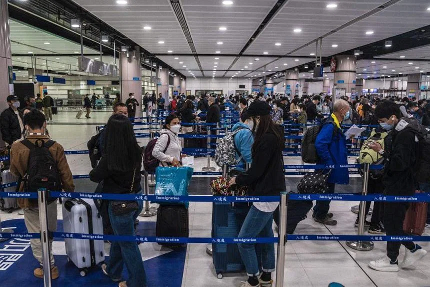 Excitement at Hong Kong’s China border as quarantine lifted