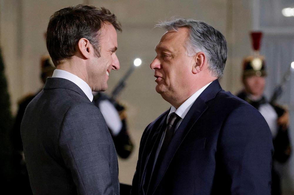 Macron pushes European ‘unity’ in sit-down with Orban